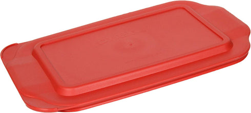 Pyrex BASICS 3 Red Lid Bundle - (1) 222-PC 2qt, (1) 232-PC 2qt and (1) 233-PC 3qt - Made in the USA...